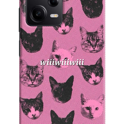 Pink Cats Poco X5 5G Hard Case Back Cover by Casekaro