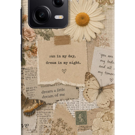 Vintage case Poco X5 5G Hard Case Back Cover by Casekaro