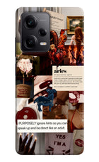 Zodiac Aries Poco X5 5G Hard Case Back Cover by Casekaro