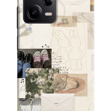 Soft Aesthetic Poco X5 5G Hard Case Back Cover by Casekaro