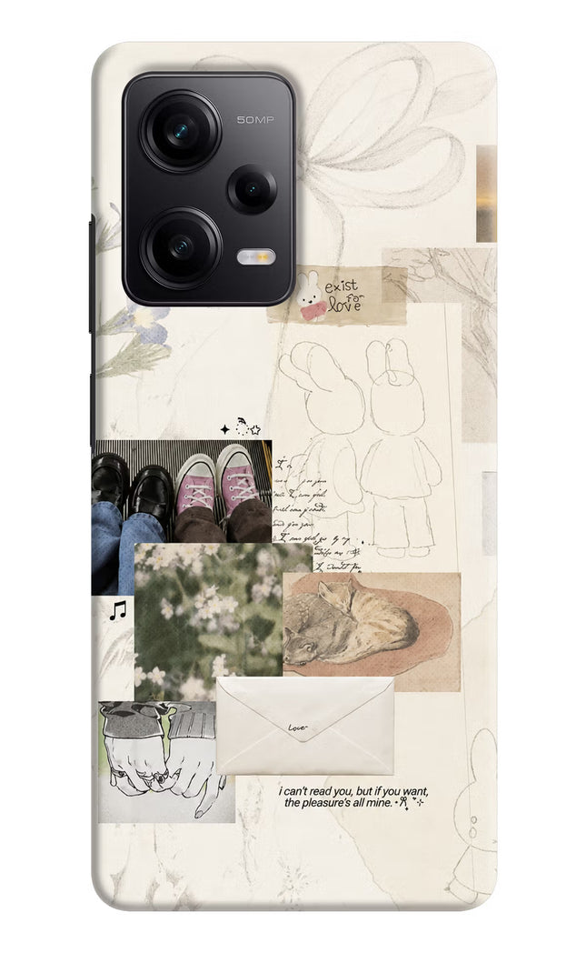 Soft Aesthetic Poco X5 5G Hard Case Back Cover by Casekaro