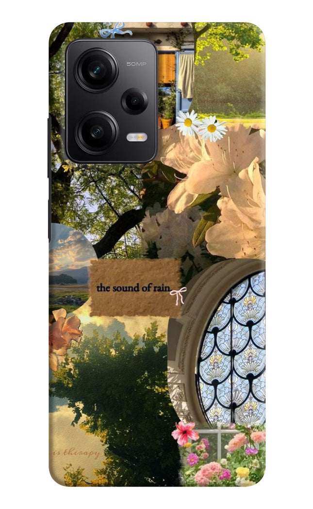 Rain Poco X5 5G Hard Case Back Cover by Casekaro