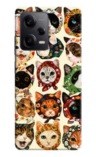 Cool Cat Poco X5 5G Hard Case Back Cover by Casekaro
