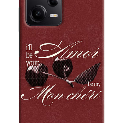 Velvet Cherry Poco X5 5G Hard Case Back Cover by Casekaro