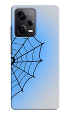 Blue Web Poco X5 5G Hard Case Back Cover by Casekaro