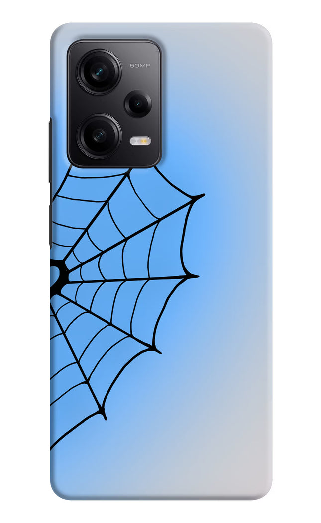 Blue Web Poco X5 5G Hard Case Back Cover by Casekaro