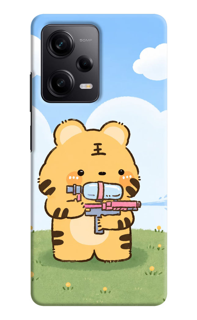 Tiger Treat Poco X5 5G Hard Case Back Cover by Casekaro