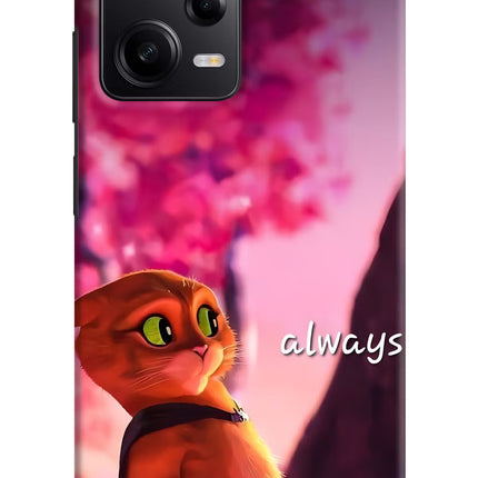 Always Cat Poco X5 5G Hard Case Back Cover by Casekaro
