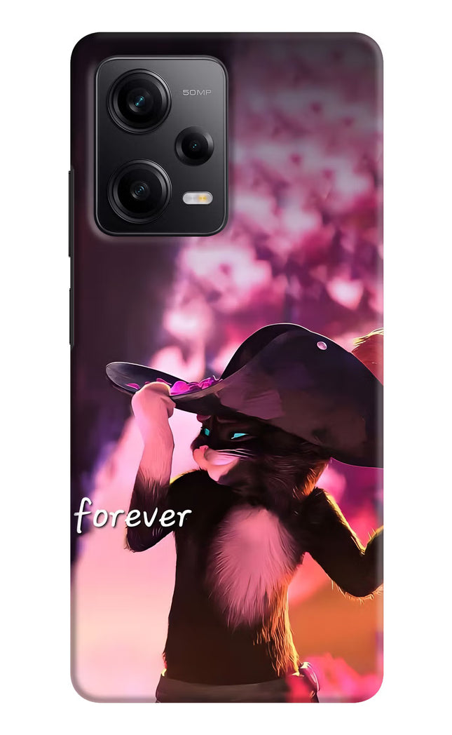 Forever Cat Poco X5 5G Hard Case Back Cover by Casekaro