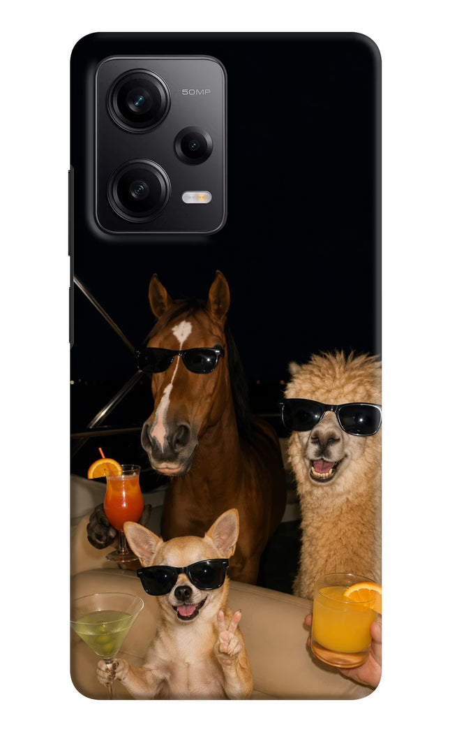 Party Squad Poco X5 5G Hard Case Back Cover by Casekaro