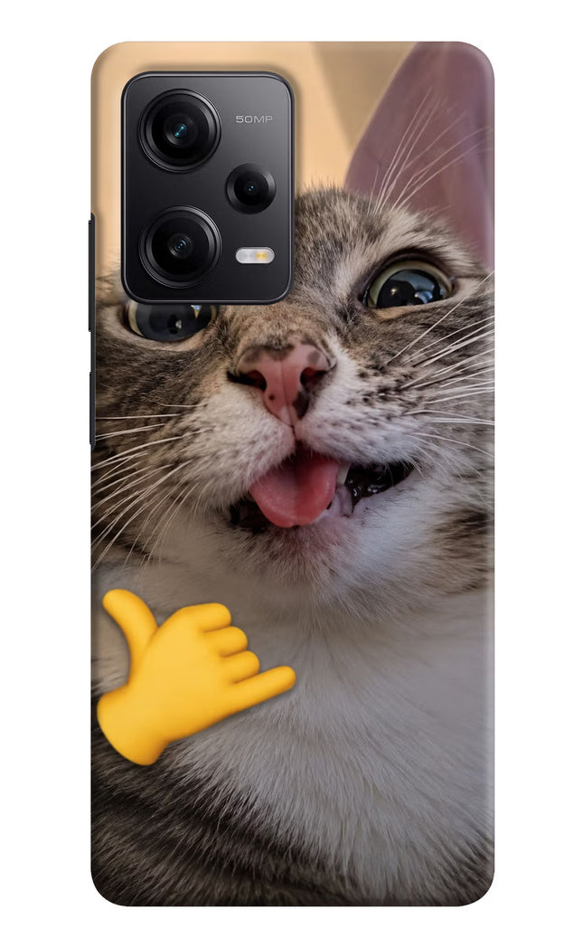 Silly Cat Call Poco X5 5G Hard Case Back Cover by Casekaro