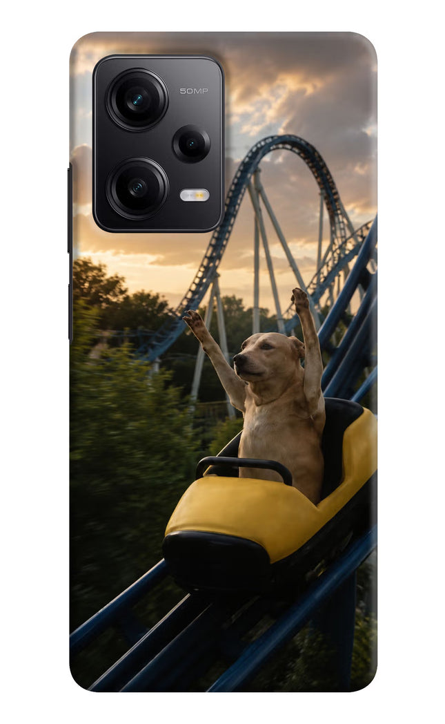 Rollercoaster Dog Poco X5 5G Hard Case Back Cover by Casekaro