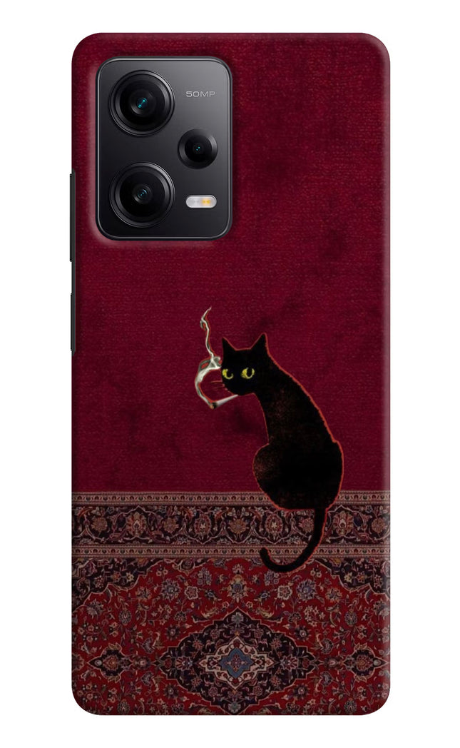Midnight Cat Poco X5 5G Hard Case Back Cover by Casekaro