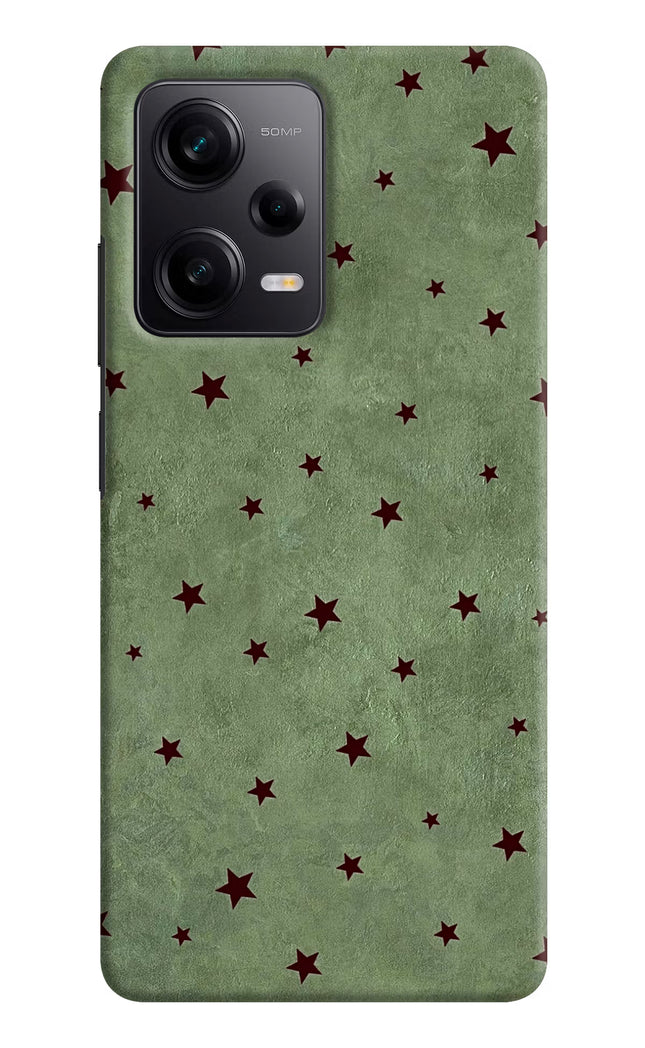Green Stars Poco X5 5G Hard Case Back Cover by Casekaro