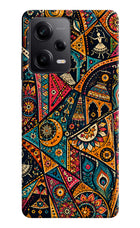 Folk Print Poco X5 5G Back Cover
