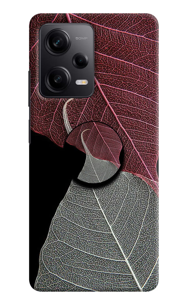 Leaf Pattern Poco X5 5G Pop Case by Casekaro