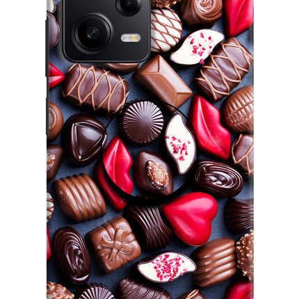Chocolates Poco X5 5G Pop Case by Casekaro