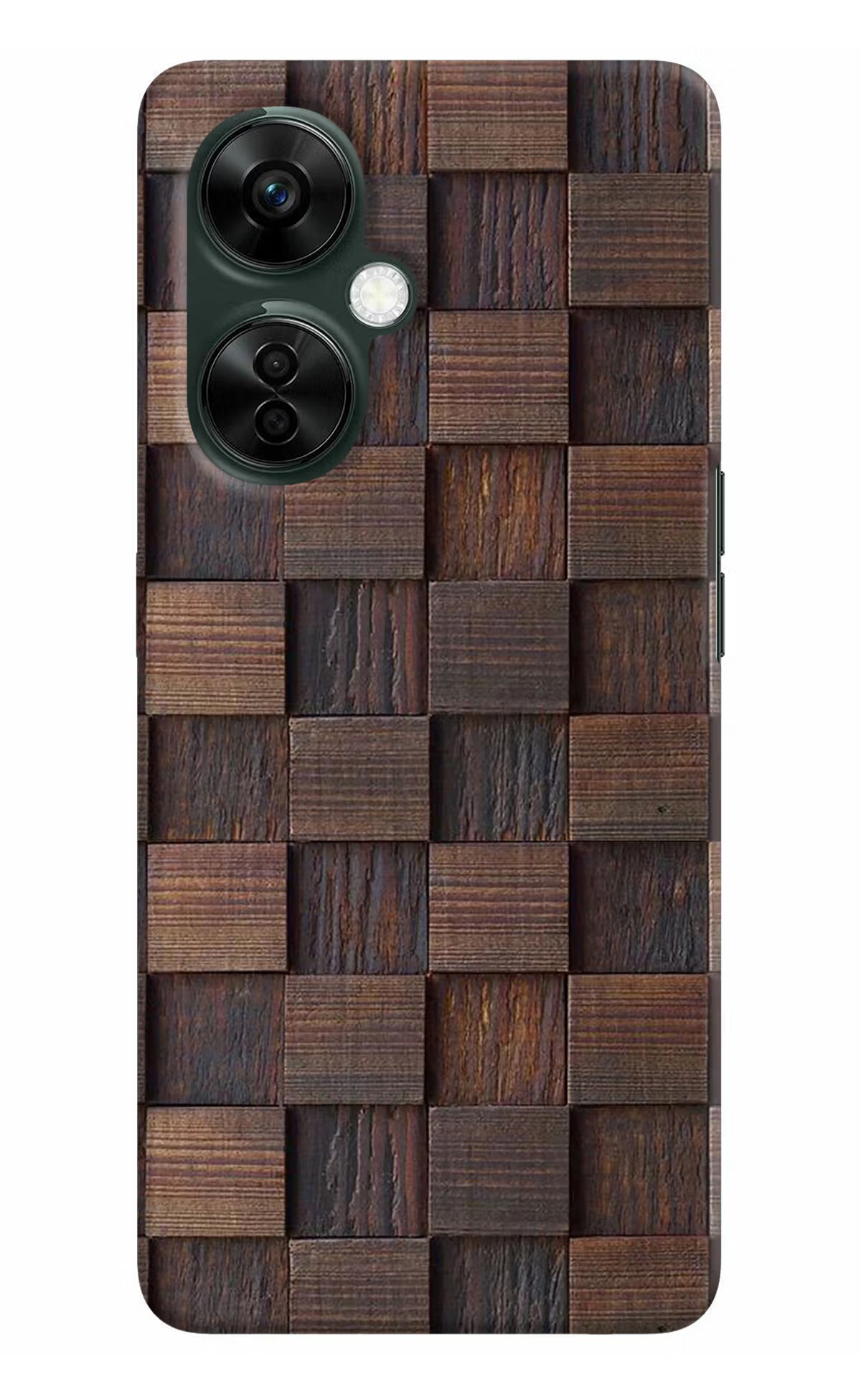 Wooden Cube Design OnePlus Nord CE 3 Lite 5G Hard Case Back Cover by Casekaro