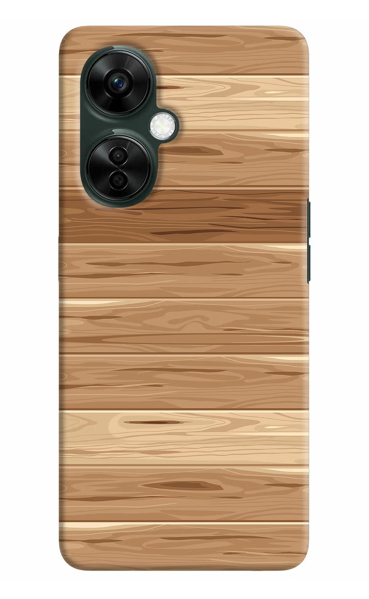 Wooden Vector OnePlus Nord CE 3 Lite 5G Hard Case Back Cover by Casekaro