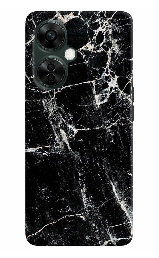 Black Marble Texture OnePlus Nord CE 3 Lite 5G Hard Case Back Cover by Casekaro