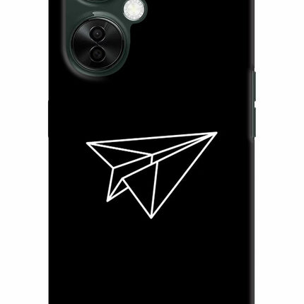 Paper Plane White OnePlus Nord CE 3 Lite 5G Hard Case Back Cover by Casekaro