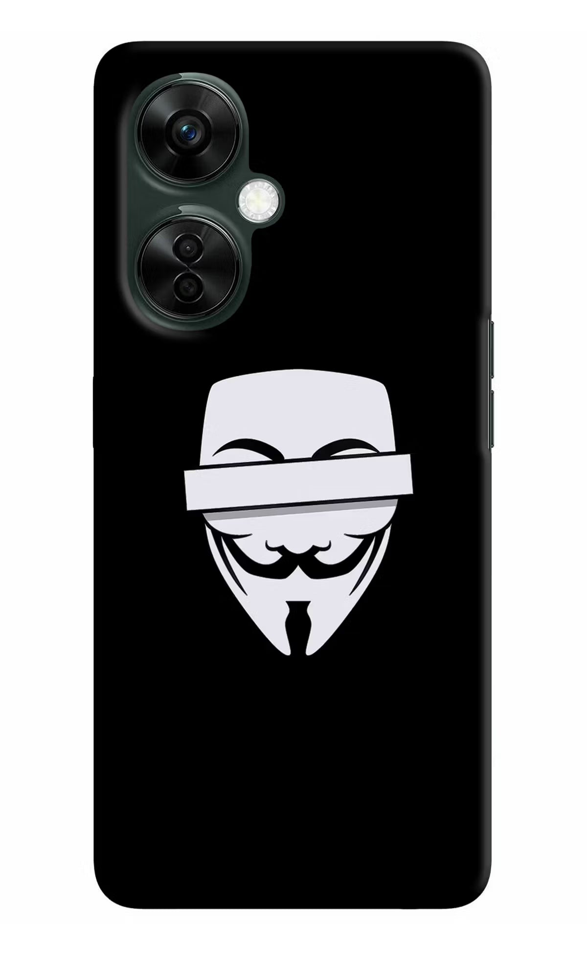 Anonymous Face OnePlus Nord CE 3 Lite 5G Hard Case Back Cover by Casekaro