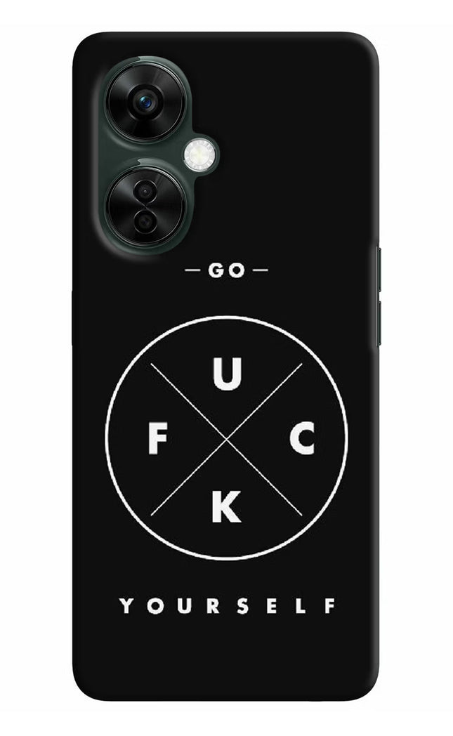 Go Fuck Yourself OnePlus Nord CE 3 Lite 5G Hard Case Back Cover by Casekaro