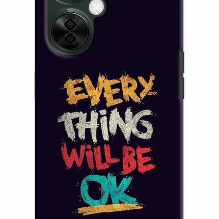 Everything Will Be Ok OnePlus Nord CE 3 Lite 5G Hard Case Back Cover by Casekaro