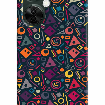 Geometric Abstract OnePlus Nord CE 3 Lite 5G Hard Case Back Cover by Casekaro