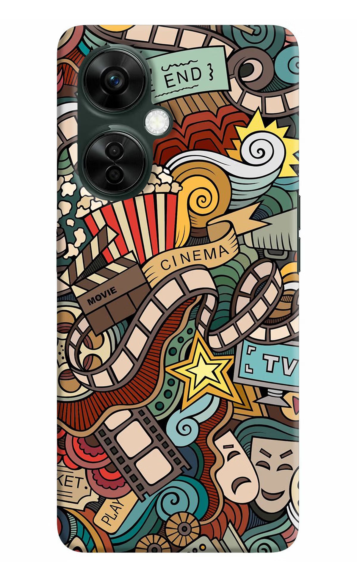 Cinema Abstract OnePlus Nord CE 3 Lite 5G Hard Case Back Cover by Casekaro
