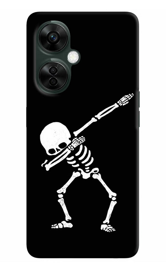 Dabbing Skeleton Art OnePlus Nord CE 3 Lite 5G Hard Case Back Cover by Casekaro