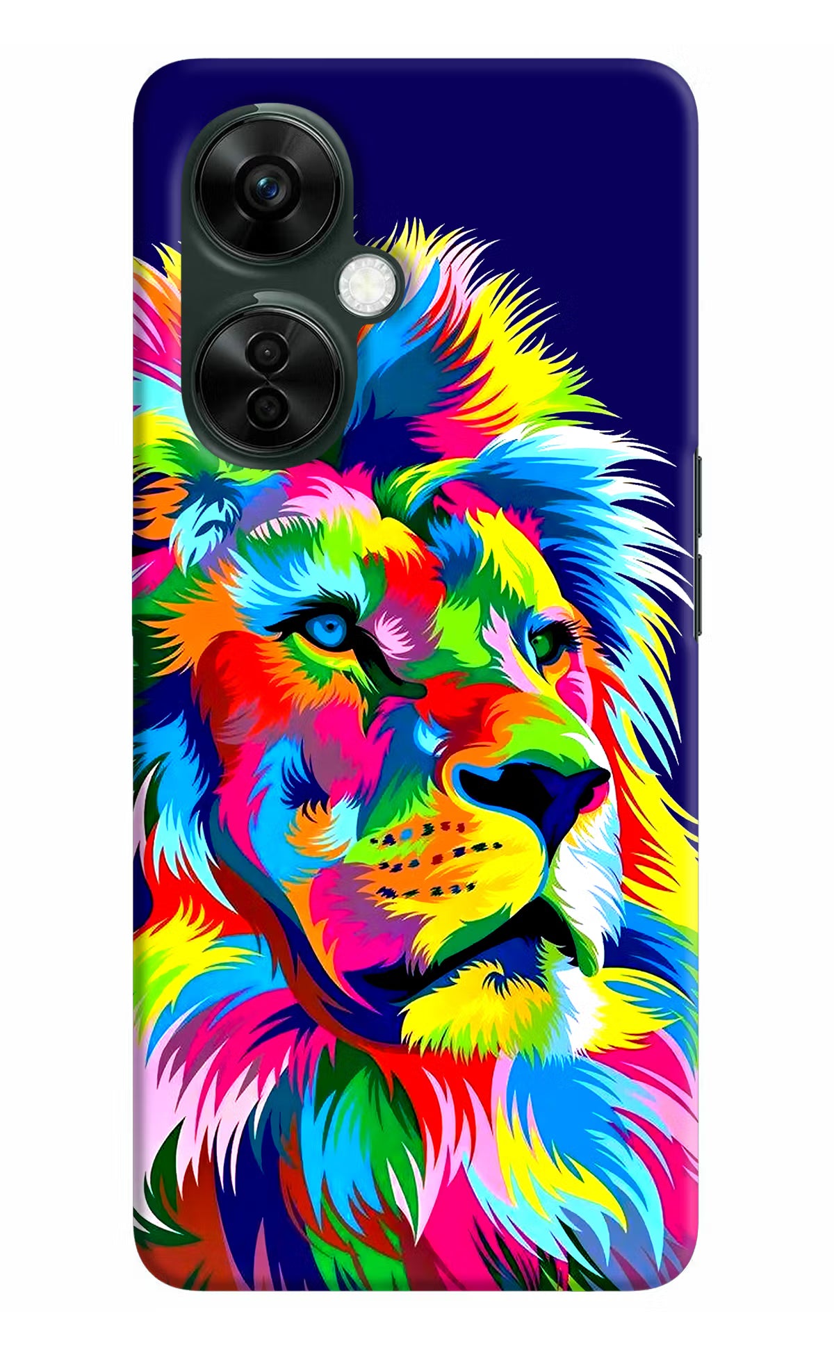 Vector Art Lion OnePlus Nord CE 3 Lite 5G Hard Case Back Cover by Casekaro