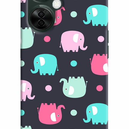 Elephants OnePlus Nord CE 3 Lite 5G Hard Case Back Cover by Casekaro