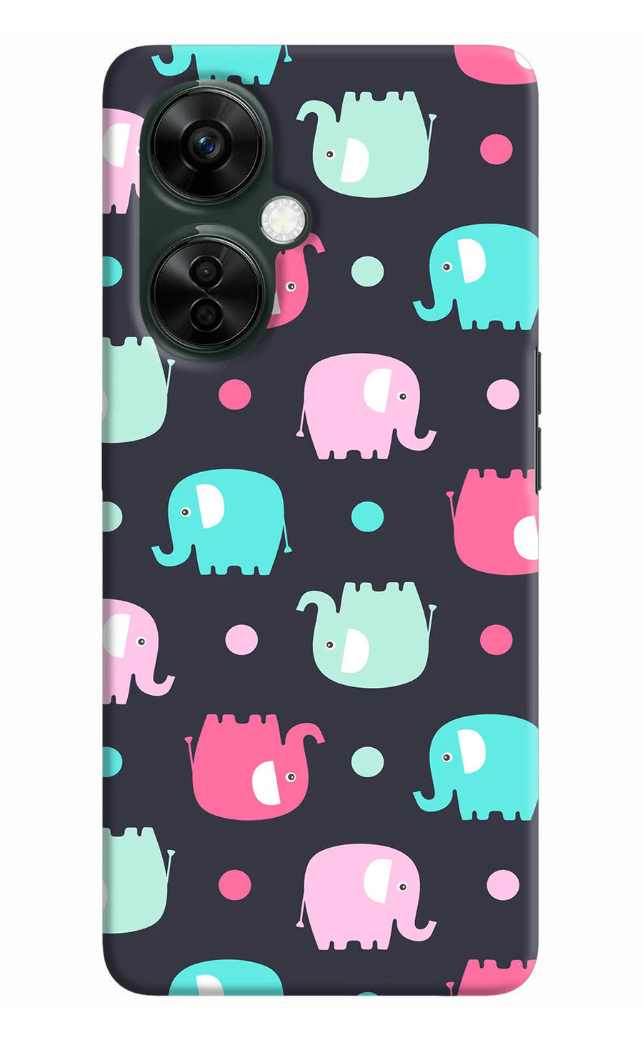 Elephants OnePlus Nord CE 3 Lite 5G Back Cover, Hard case