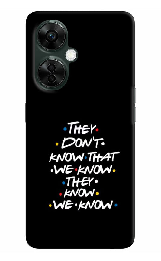 FRIENDS Dialogue OnePlus Nord CE 3 Lite 5G Hard Case Back Cover by Casekaro
