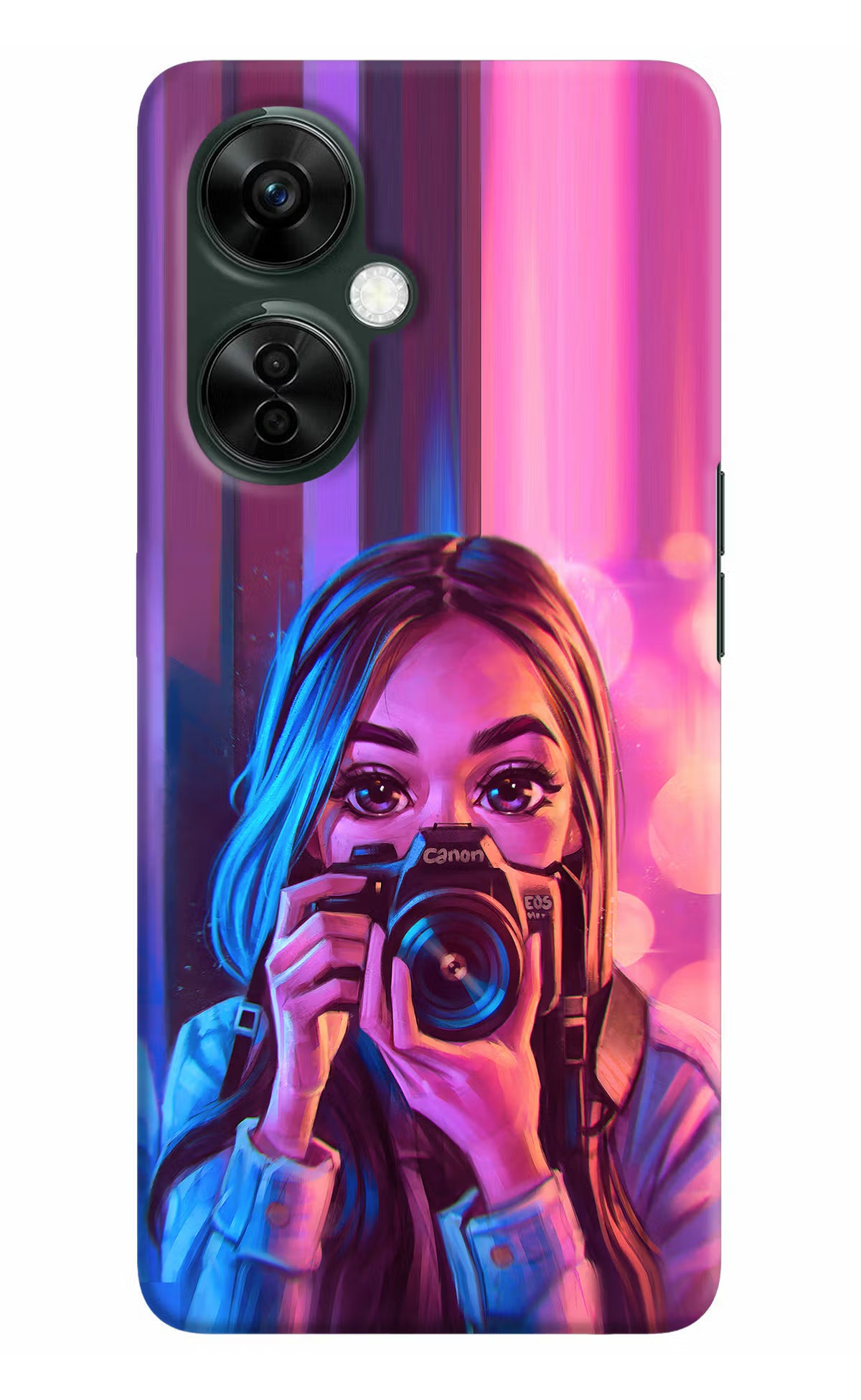 Girl Photographer OnePlus Nord CE 3 Lite 5G Hard Case Back Cover by Casekaro