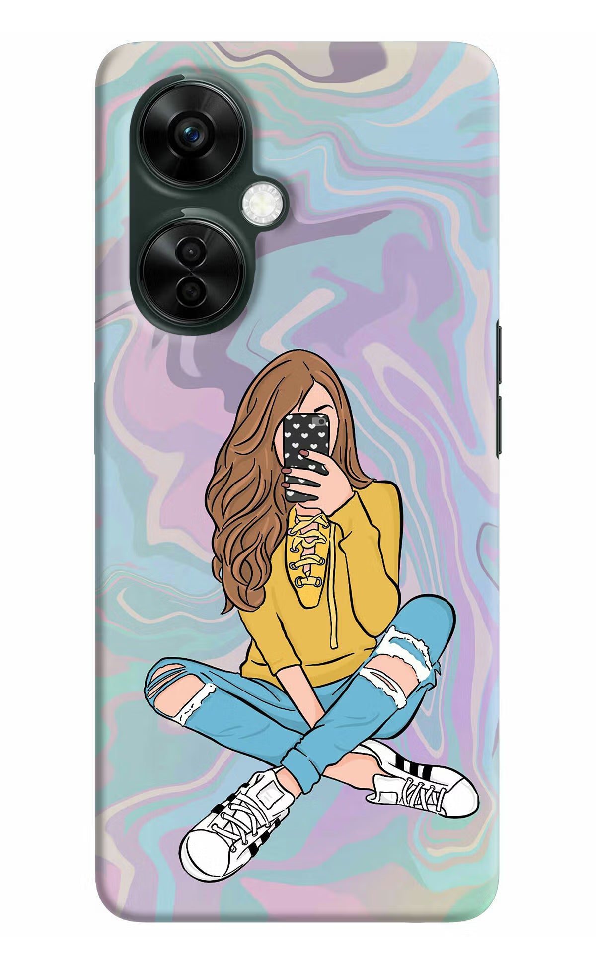 Selfie Girl OnePlus Nord CE 3 Lite 5G Hard Case Back Cover by Casekaro