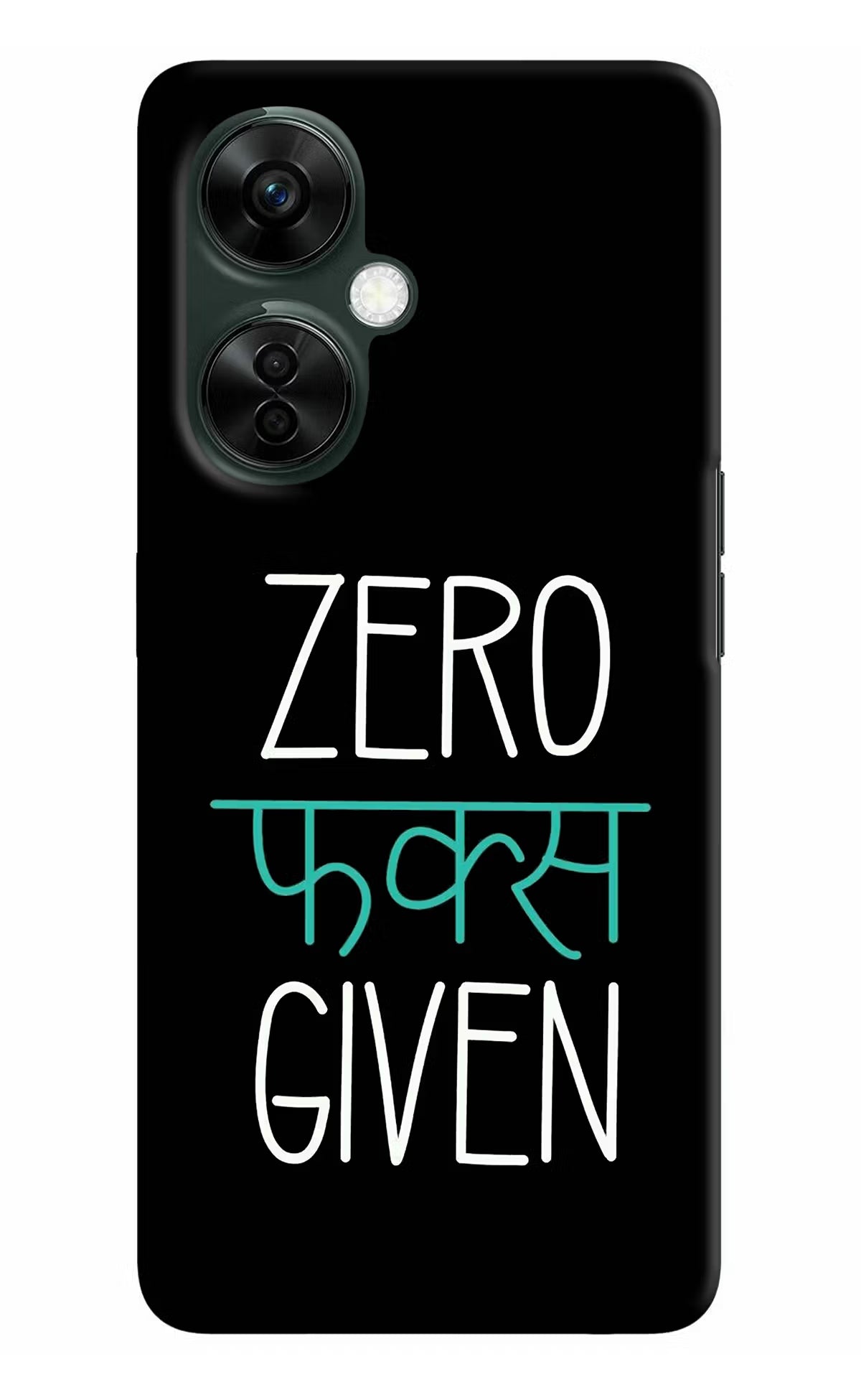 Zero Fucks Given OnePlus Nord CE 3 Lite 5G Hard Case Back Cover by Casekaro