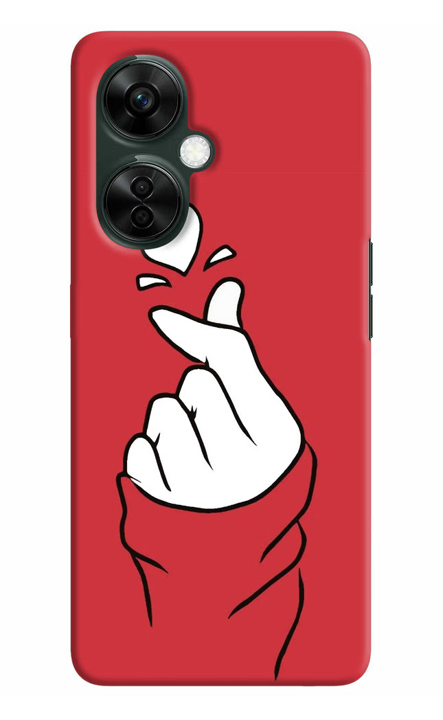 Korean Love Sign OnePlus Nord CE 3 Lite 5G Hard Case Back Cover by Casekaro