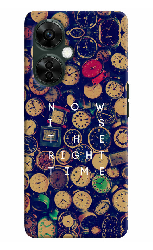 Now is the Right Time Quote OnePlus Nord CE 3 Lite 5G Hard Case Back Cover by Casekaro
