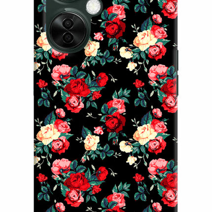 Rose Pattern OnePlus Nord CE 3 Lite 5G Hard Case Back Cover by Casekaro