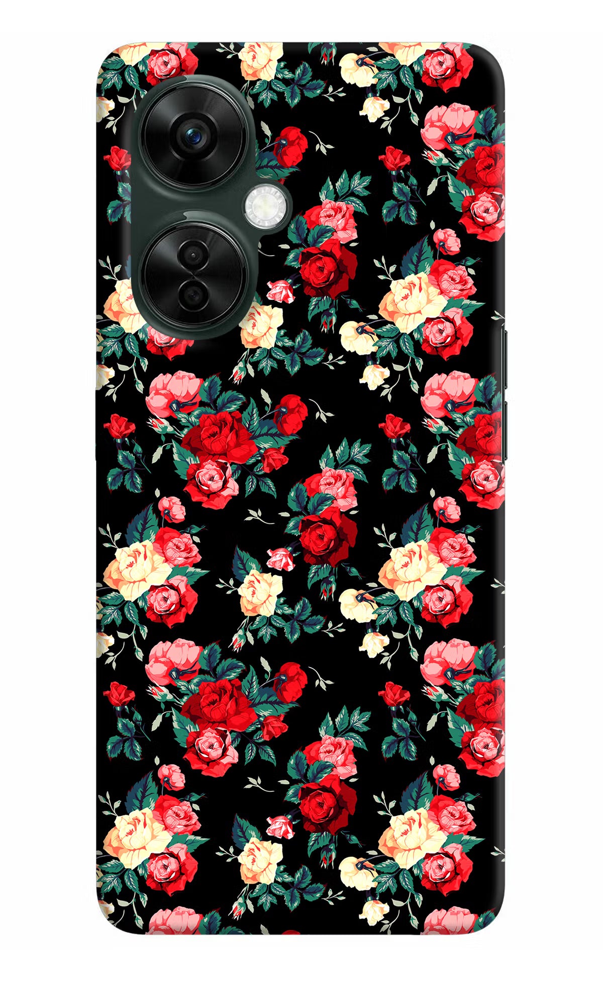 Rose Pattern OnePlus Nord CE 3 Lite 5G Hard Case Back Cover by Casekaro