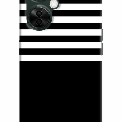 Black and White Print OnePlus Nord CE 3 Lite 5G Hard Case Back Cover by Casekaro