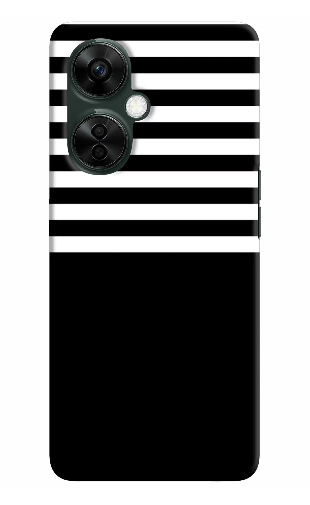 Black and White Print OnePlus Nord CE 3 Lite 5G Hard Case Back Cover by Casekaro