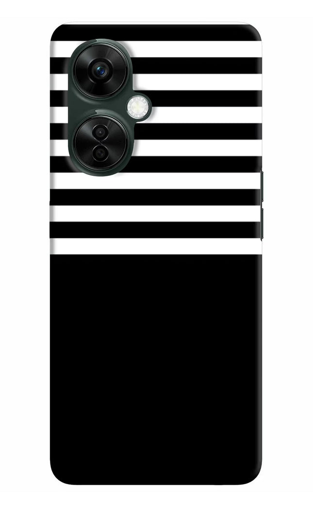 Black and White Print OnePlus Nord CE 3 Lite 5G Hard Case Back Cover by Casekaro