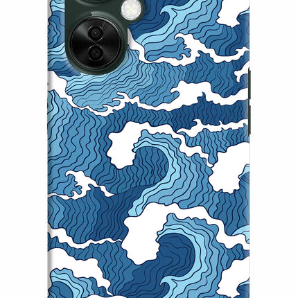 Blue Waves OnePlus Nord CE 3 Lite 5G Hard Case Back Cover by Casekaro