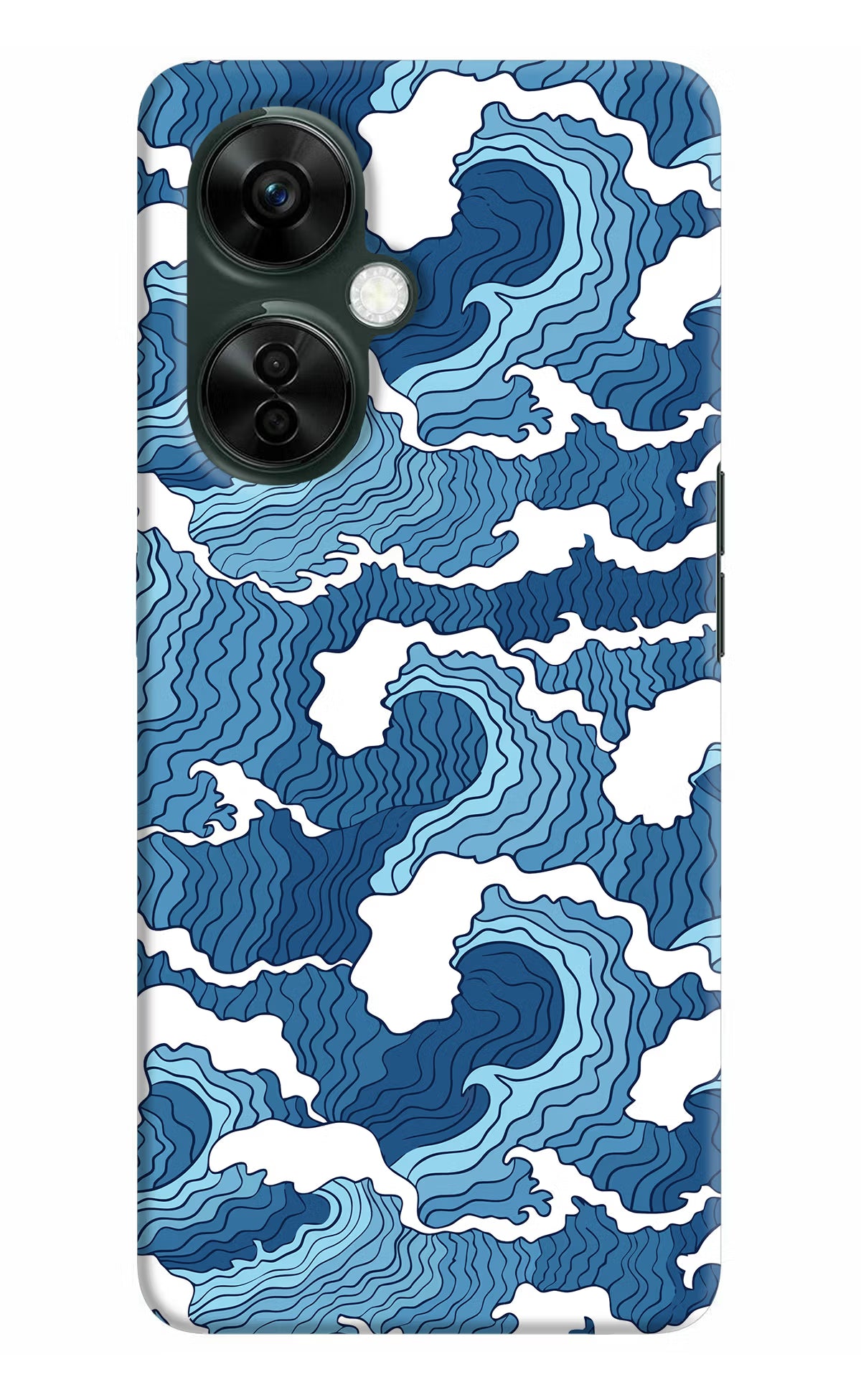 Blue Waves OnePlus Nord CE 3 Lite 5G Hard Case Back Cover by Casekaro