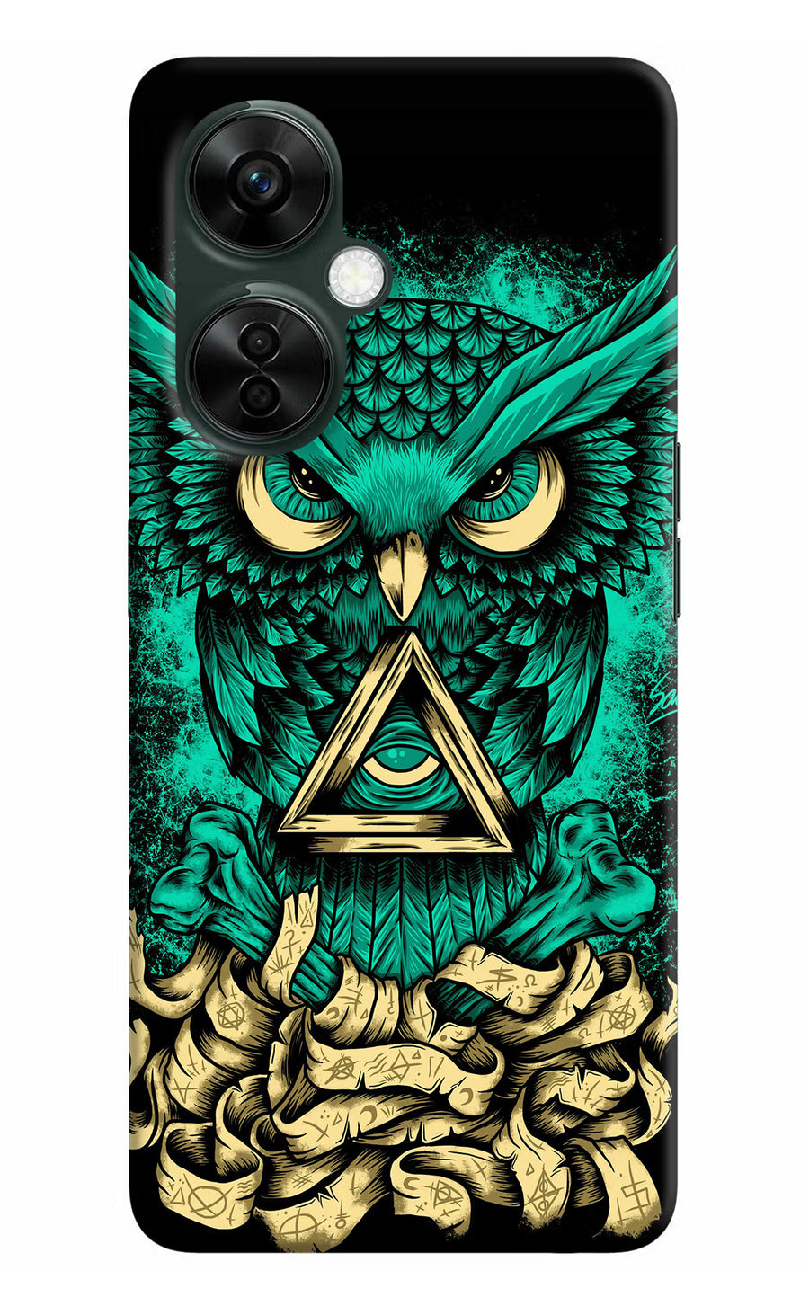 Green Owl OnePlus Nord CE 3 Lite 5G Back Cover, Hard case
