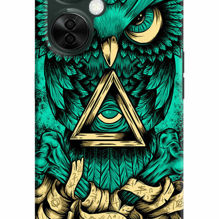 Green Owl OnePlus Nord CE 3 Lite 5G Hard Case Back Cover by Casekaro