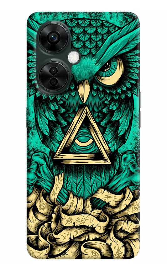 Green Owl OnePlus Nord CE 3 Lite 5G Hard Case Back Cover by Casekaro